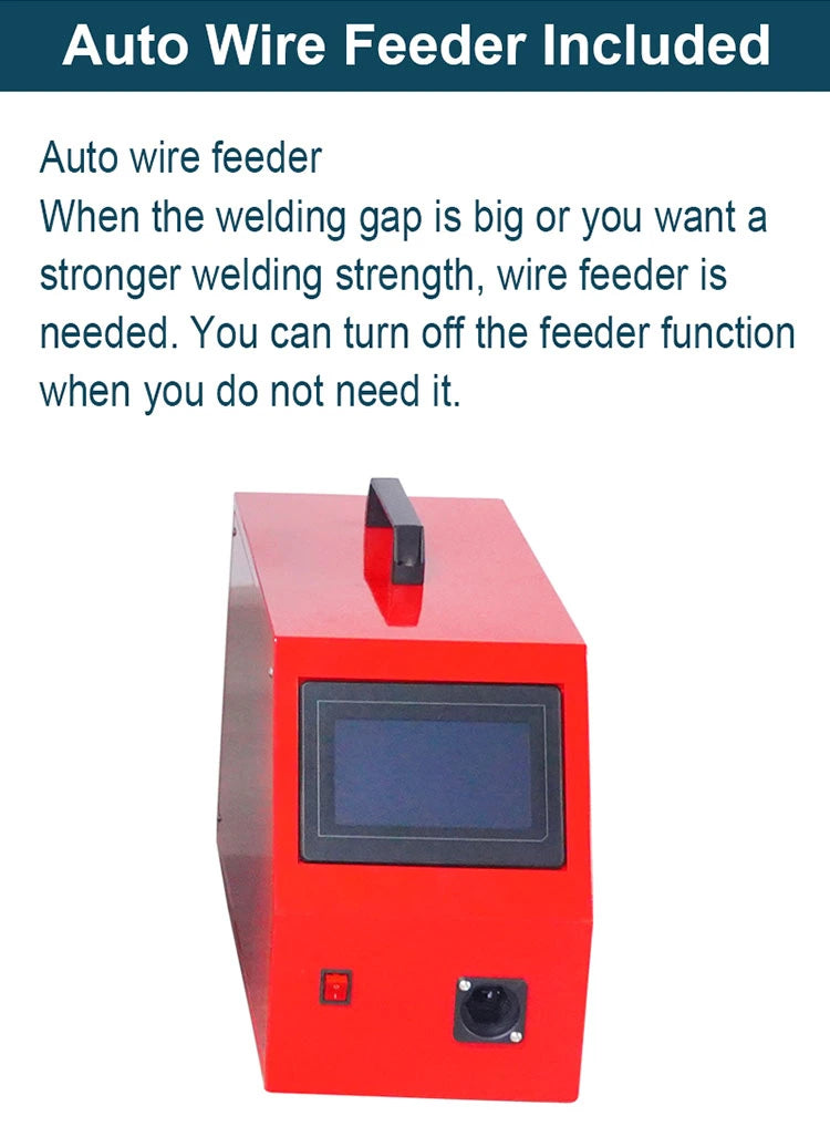 2000W Handheld Fiber Laser Welding Machine MAX Laser Source Laser Welder with Auto Wire Feeder