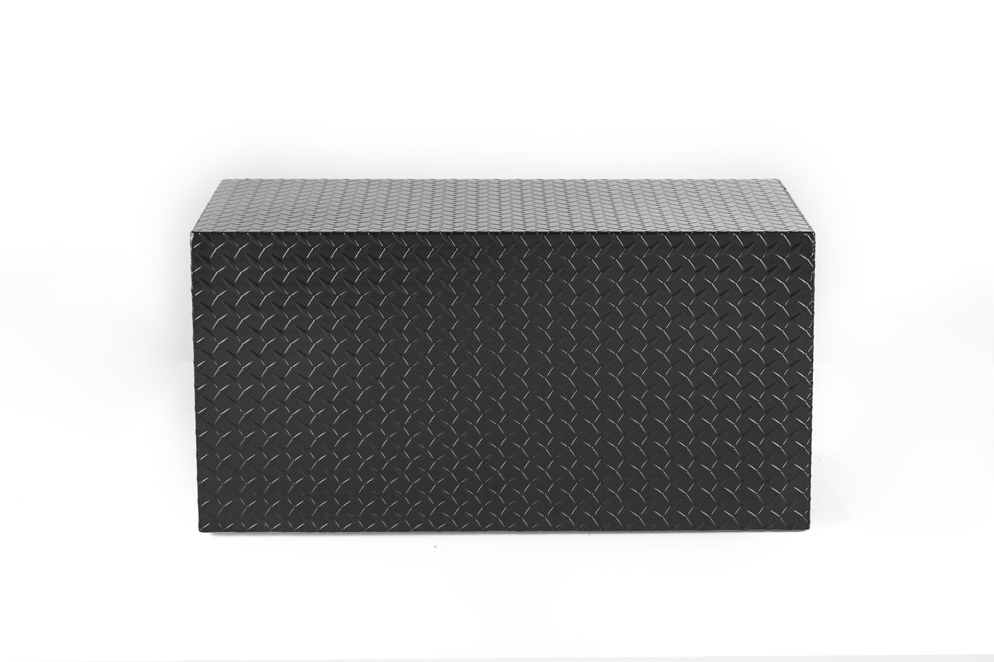 36 Inch Aluminum Underbody Truck Tool Box Heavy Duty Underbed Toolbox Tool Storage Organizer Chest With Lock And Keys, Waterproof Trailer Box, Extra Thick Diamond Thread Plate Matte Black Finish
