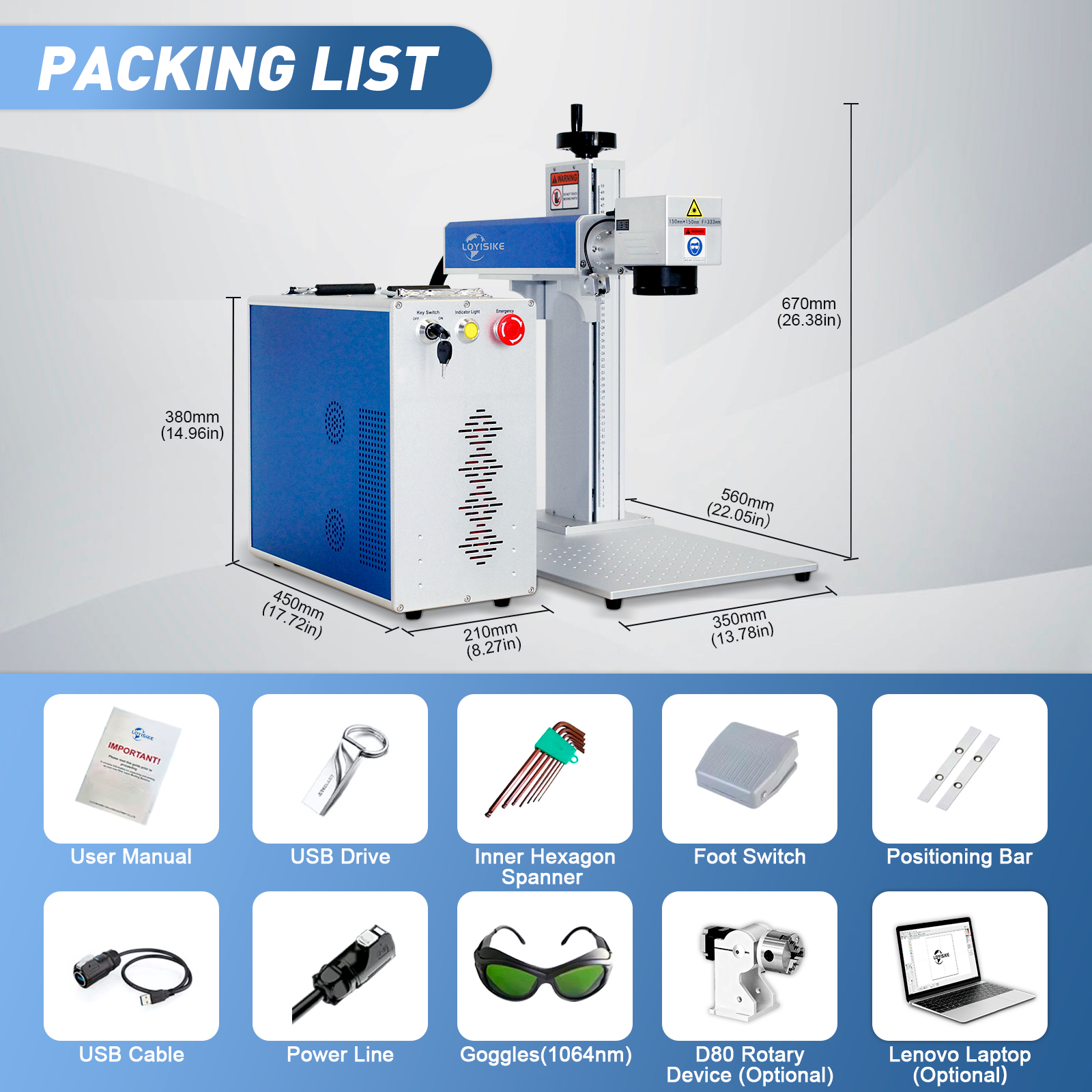 Split Fiber Laser Engraver