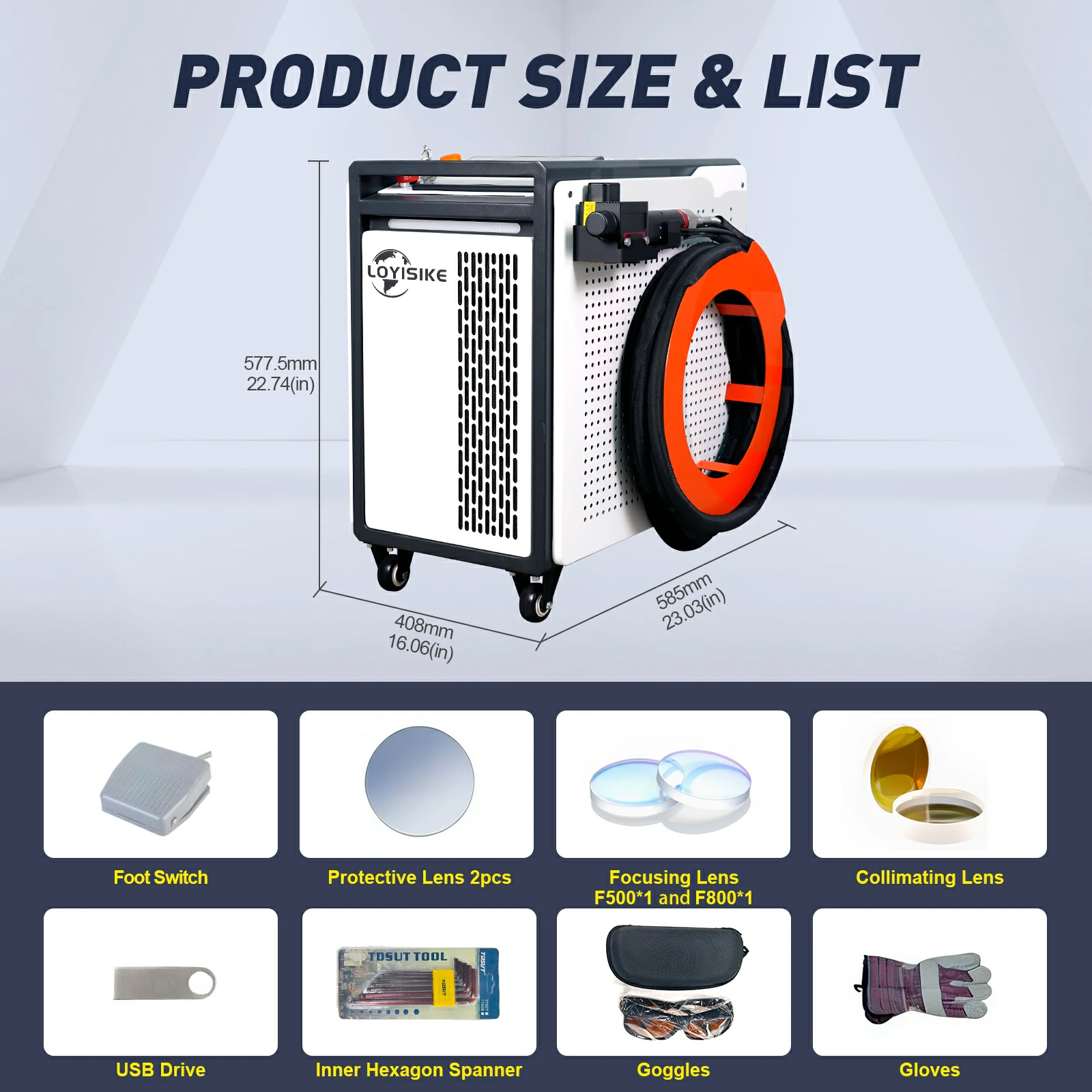 Continuous laser cleaning machine