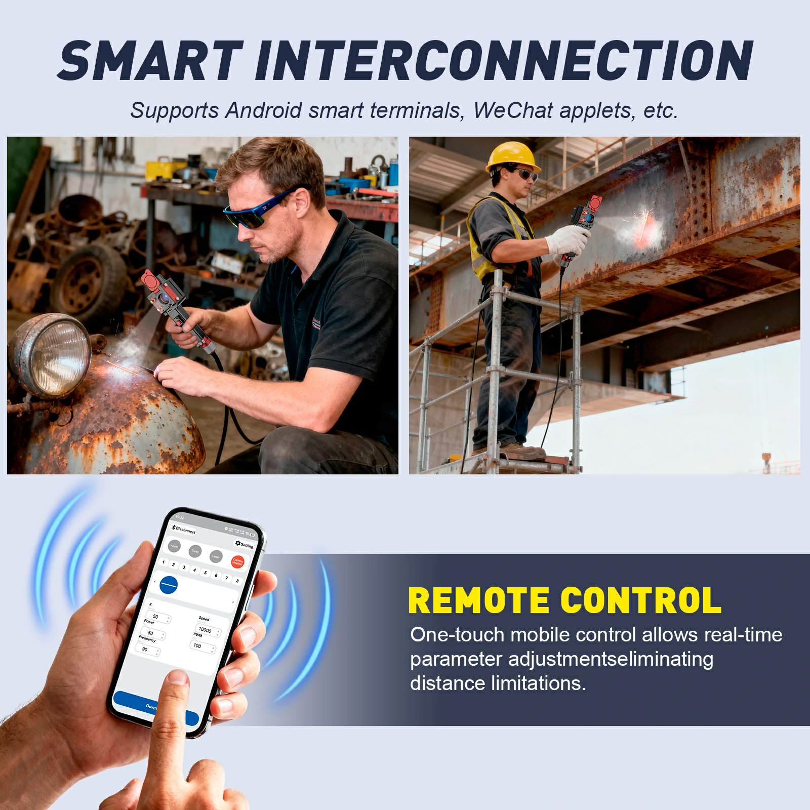 Continuous laser cleaning machine