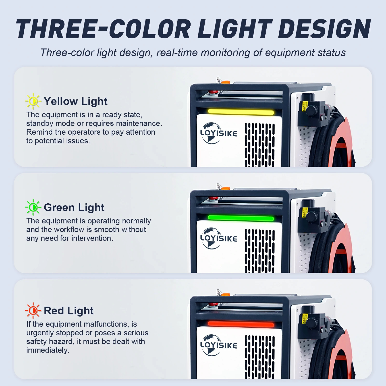 Continuous laser cleaning machine