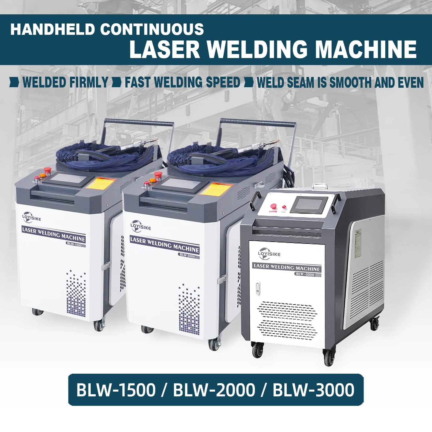 1500W Water Cooled Fiber Laser Welding Machine Continuous Fiber Laser Welder Stainless Steel Carbon Steel  Aluminum Alloy Welding Machine