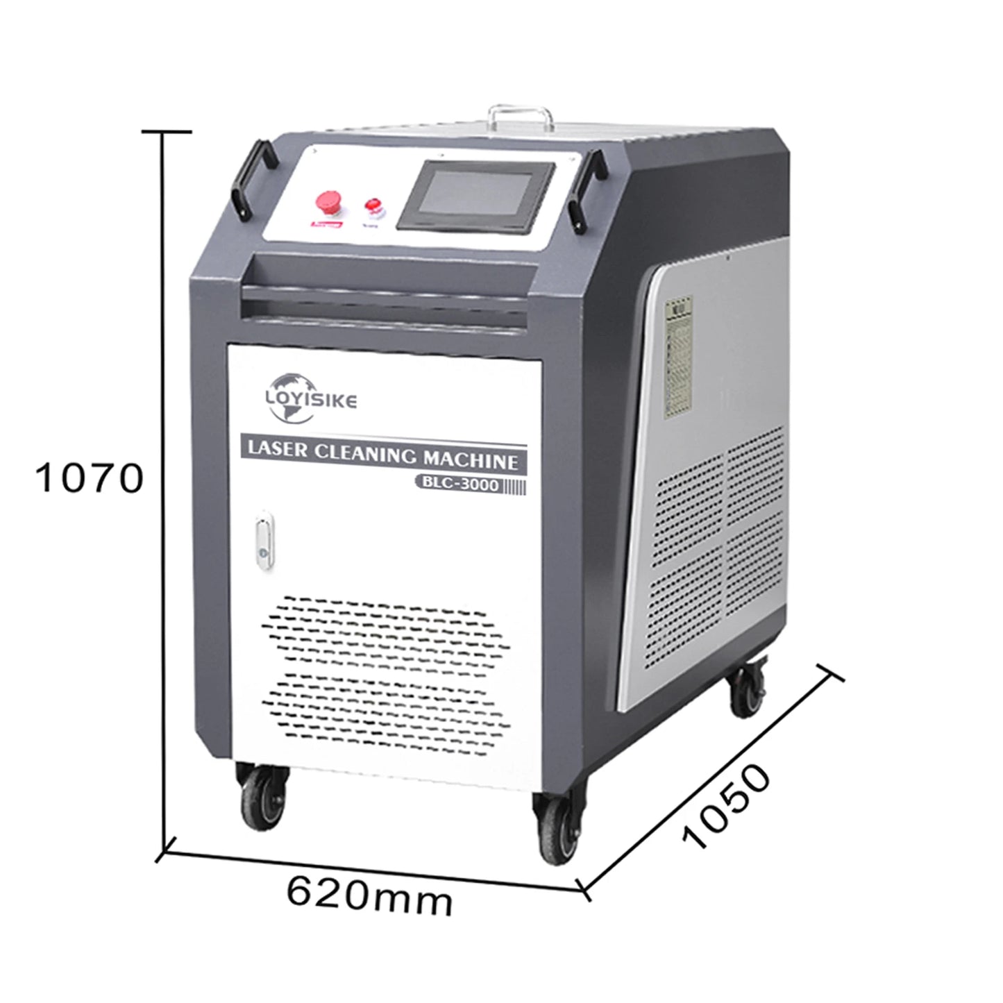 MAX 1500W 2000W 3000W Handheld Continuous Laser Rust Removal Water Cooled Fiber Laser Cleaning Machine For Metal Rust Oil Paint Stains Coating Removal