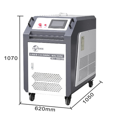 MAX 1500W 2000W 3000W Handheld Continuous Laser Rust Removal Water Cooled Fiber Laser Cleaning Machine For Metal Rust Oil Paint Stains Coating Removal