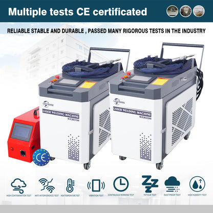 1500W Water Cooled Fiber Laser Welding Machine Continuous Fiber Laser Welder Stainless Steel Carbon Steel  Aluminum Alloy Welding Machine