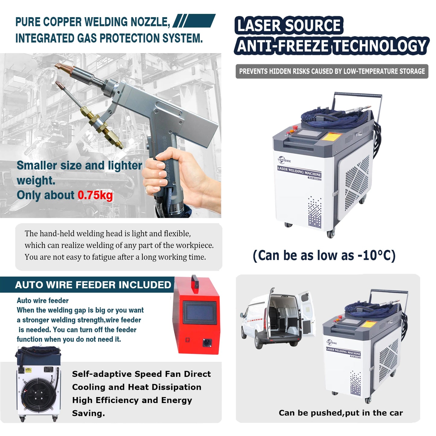 1500W Water Cooled Fiber Laser Welding Machine Continuous Fiber Laser Welder Stainless Steel Carbon Steel  Aluminum Alloy Welding Machine