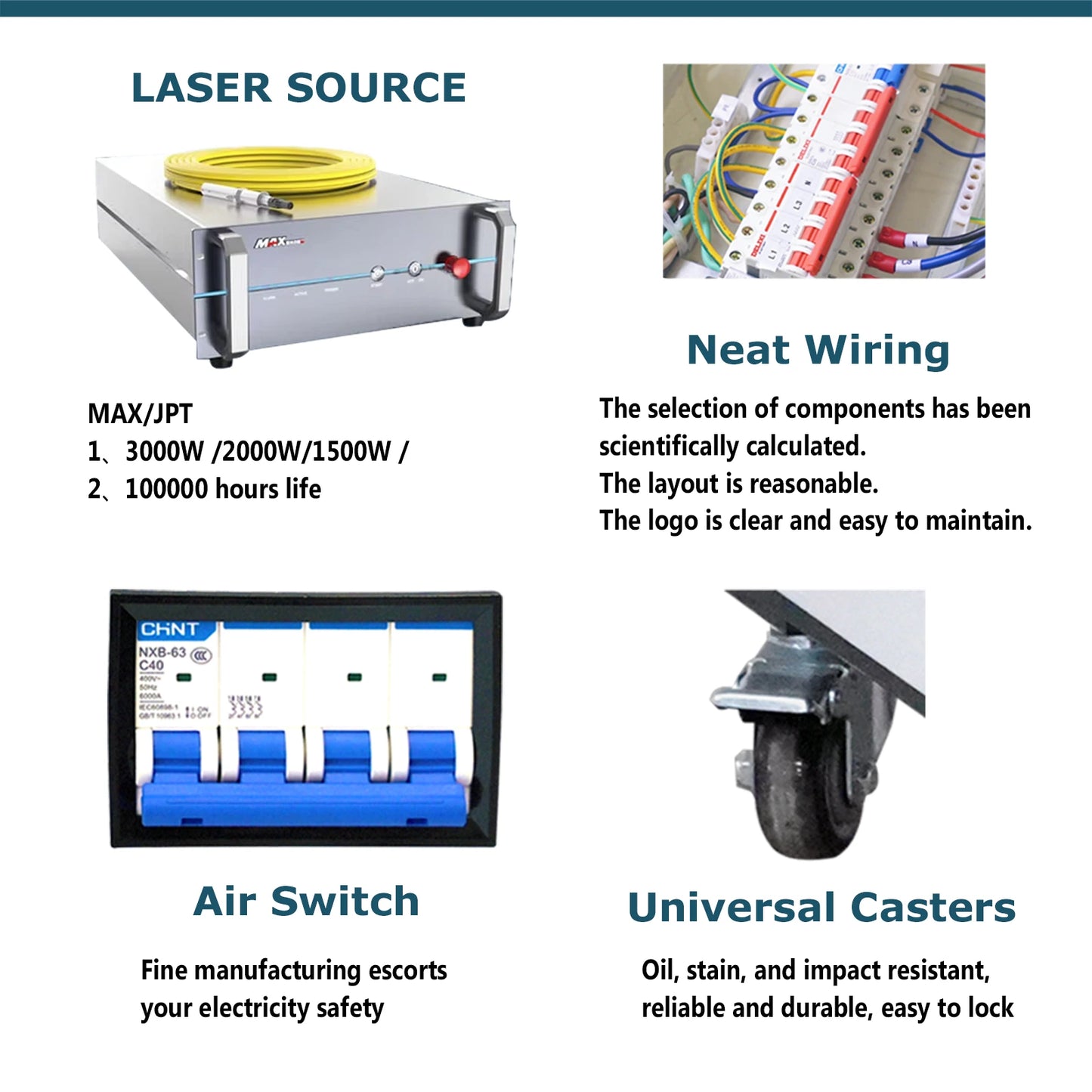 1500W Water Cooled Fiber Laser Welding Machine Continuous Fiber Laser Welder Stainless Steel Carbon Steel  Aluminum Alloy Welding Machine