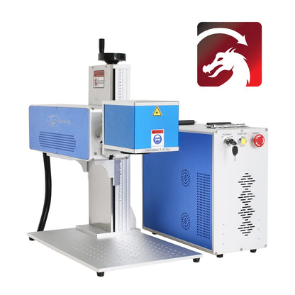 BOST 35W CO2 Laser Engraver Wood Bamboo Leather Marking Machine 175*175mm Lens with Rotary Axis