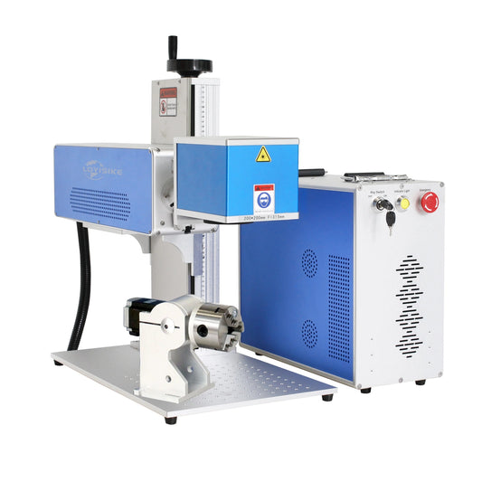 30W/35W/40W/55W CO2 Laser Engraver Wood Bamboo Leather Marking Machine 175*175mm Lens with D80 Rotary Axis