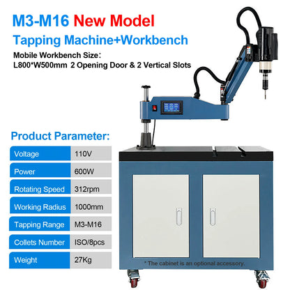 M3-M12 Electric Tapping Machine