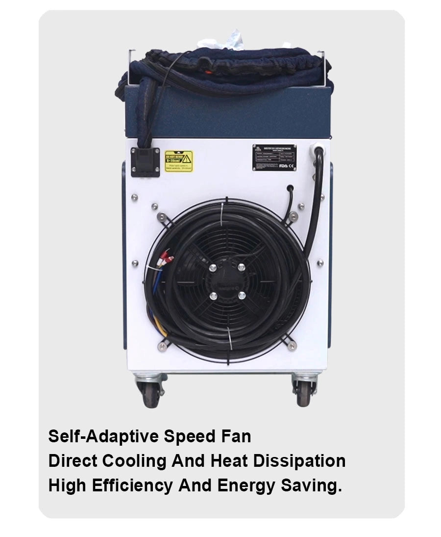 MAX 1500W 2000W 3000W Handheld Continuous Laser Rust Removal Water Cooled Fiber Laser Cleaning Machine For Metal Rust Oil Paint Stains Coating Removal