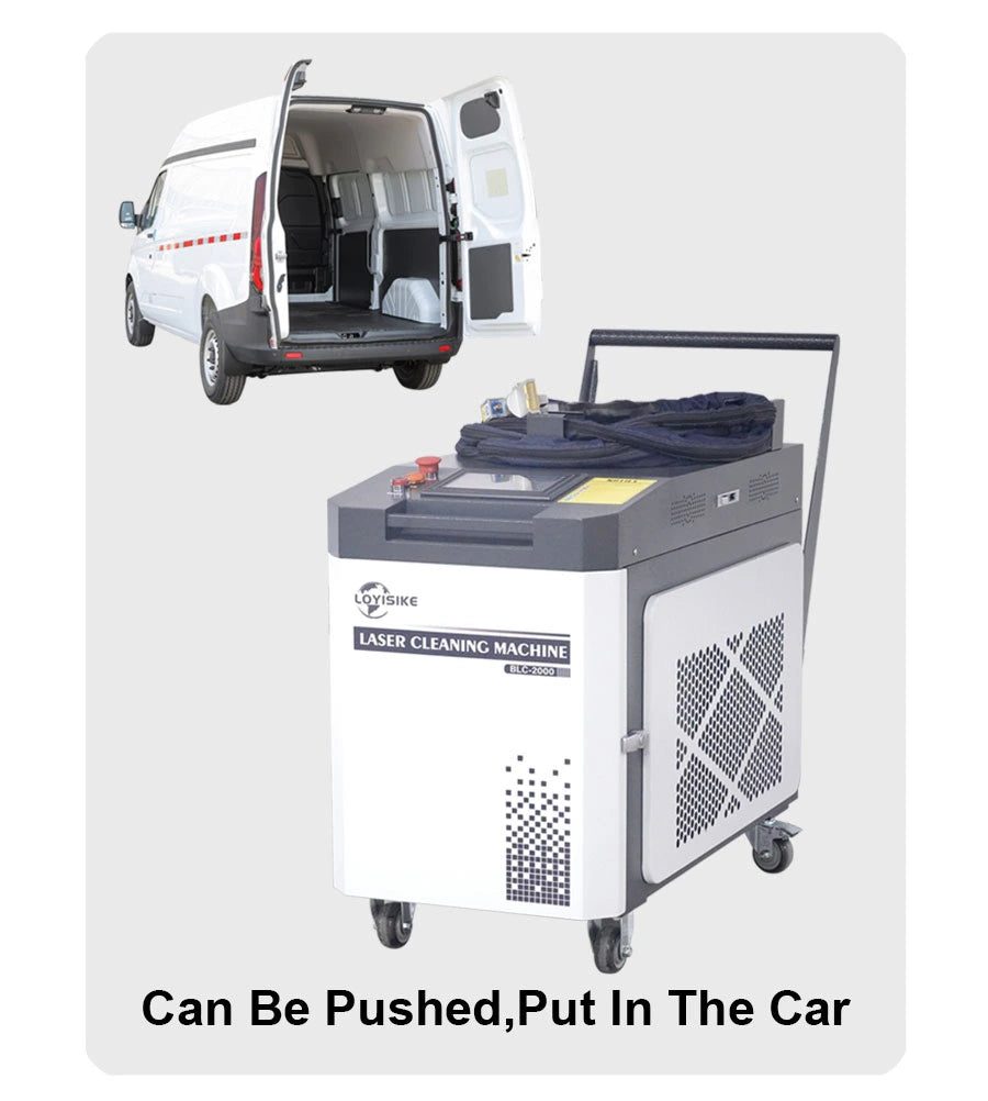 MAX 1500W 2000W 3000W Handheld Continuous Laser Rust Removal Water Cooled Fiber Laser Cleaning Machine For Metal Rust Oil Paint Stains Coating Removal