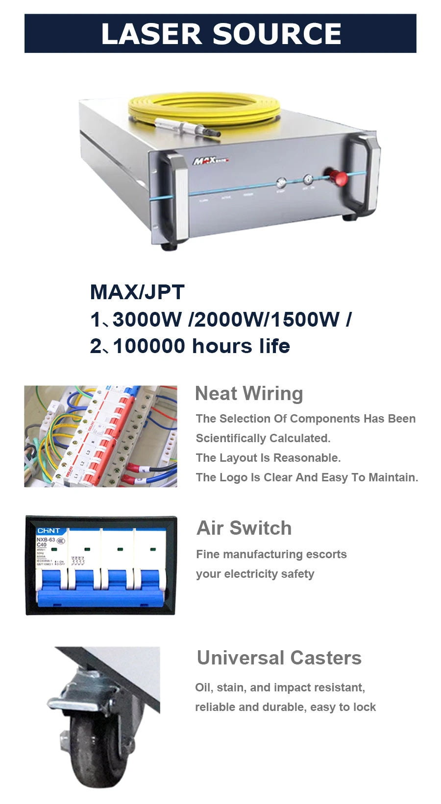 MAX 1500W 2000W 3000W Handheld Continuous Laser Rust Removal Water Cooled Fiber Laser Cleaning Machine For Metal Rust Oil Paint Stains Coating Removal