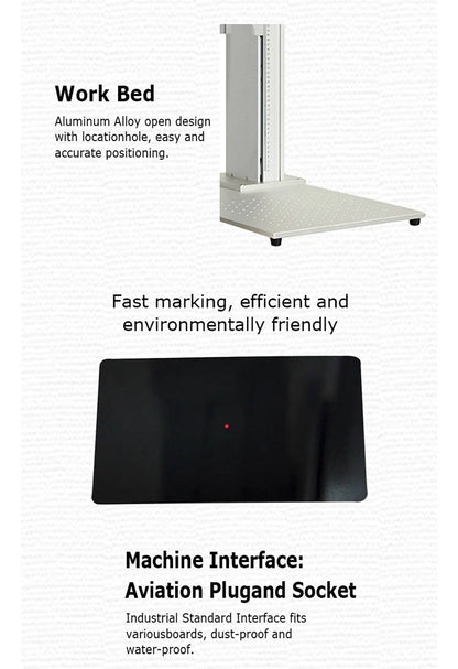 30W JPT LP+ Fiber Lasesr Engraver 175x175mm Marking Area Fiber Laser Marking Machine for Metal & Jewelry with D80 Rotary Axis