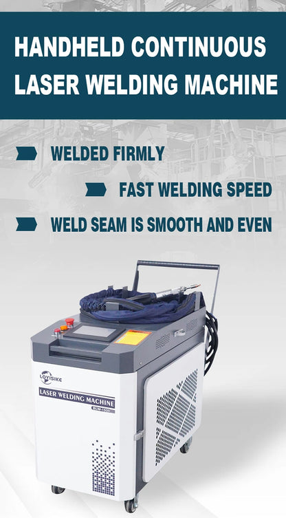 1500W Water Cooled Fiber Laser Welding Machine Continuous Fiber Laser Welder Stainless Steel Carbon Steel  Aluminum Alloy Welding Machine