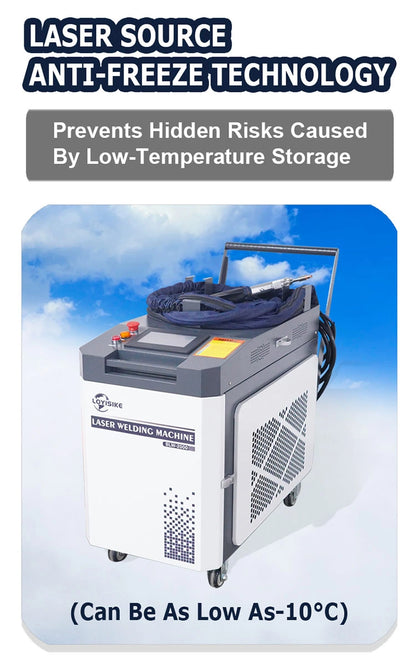 1500W Water Cooled Fiber Laser Welding Machine Continuous Fiber Laser Welder Stainless Steel Carbon Steel  Aluminum Alloy Welding Machine