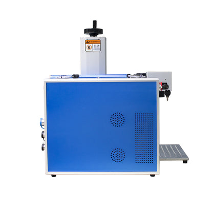 30W JPT LP+ Fiber Lasesr Engraver 175x175mm Marking Area Fiber Laser Marking Machine for Metal & Jewelry with D80 Rotary Axis