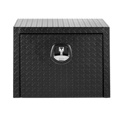 24 Inch Aluminum Underbody Truck Tool Box Heavy Duty Underbed Toolbox Tool Storage Organizer Chest Waterproof Diamond Thread Plate Ideal For Pickup Truck ATV RV Trailer