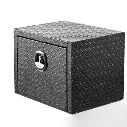 24 Inch Aluminum Underbody Truck Tool Box Heavy Duty Underbed Toolbox Tool Storage Organizer Chest Waterproof Diamond Thread Plate Ideal For Pickup Truck ATV RV Trailer