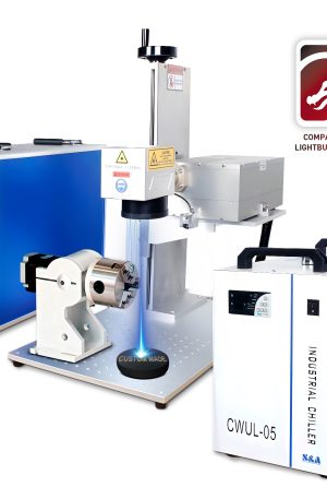 10W JPT UV Laser Engraving Machine 175x175mm Lens Water Cooling UV Laser Marking Machine For Glass, Metal, Plastic, Wood, Jewelry DIY Crafts with D80 Rotary Axis