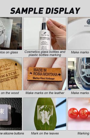 15W JPT UV Laser Engraving Machine 175x175mm Lens Water Cooling UV Laser Marking Machine For Glass, Metal, Plastic, Wood, Jewelry DIY Crafts with D80 Rotary Axis - Image 2