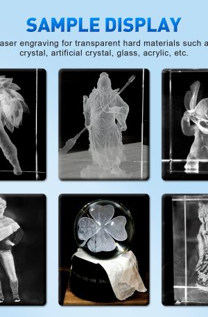 Split Type 3D Crystal Acrylic Internal Laser Engraving Machine for Photo Crystal, Souvenir, and Gift Customization - Image 2