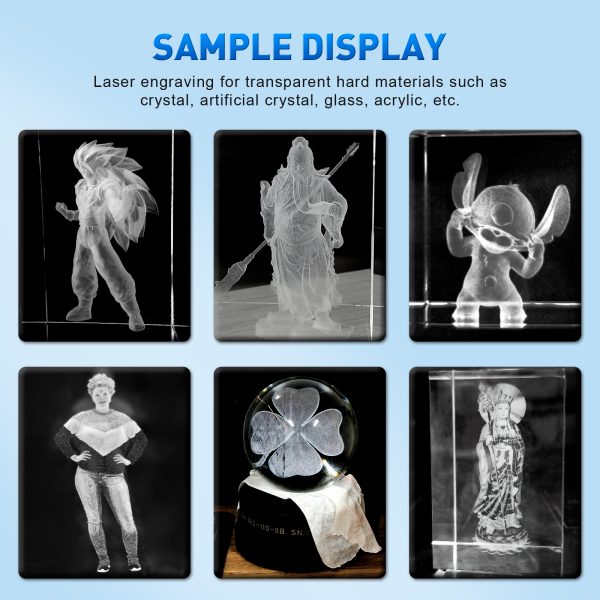 Split Type 3D Crystal Acrylic Internal Laser Engraving Machine for Photo Crystal, Souvenir, and Gift Customization