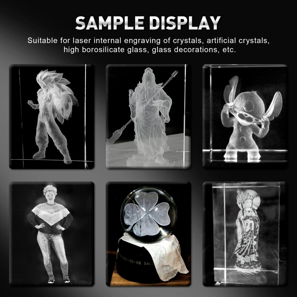 3D Crystal Acrylic Internal Laser Engraving Machine for Photo Crystal, Souvenir, and Gift Customization