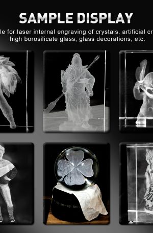 3D Crystal Acrylic Internal Laser Engraving Machine for Photo Crystal, Souvenir, and Gift Customization - Image 2