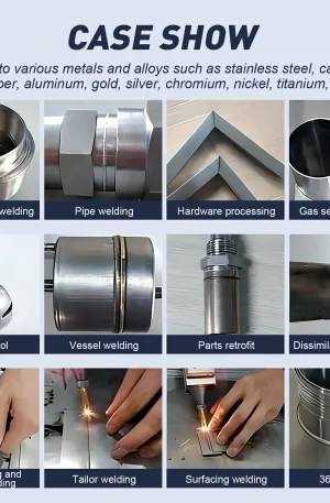 2000W Laser Welding Machine MAX Handheld Fiber Laser Welder for Carbon Stainless Steel Aluminum Titanium Welding with Auto Wire Feeder - Image 3