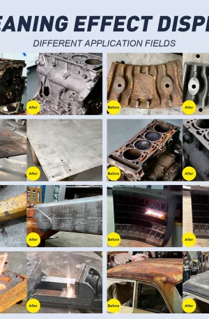 Continuous laser cleaning machine