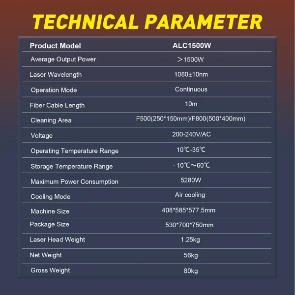 Continuous laser cleaning machine