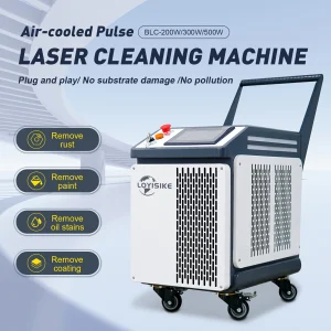 200W/300W/500W JPT Pulse Air-Cooled Fiber Laser Cleaning Machine, Mold Cleaning Machine Laser Metal Rust Paint Oil Stains Coating Removal